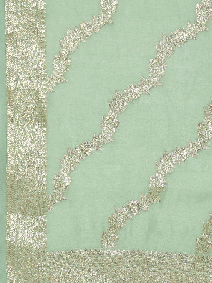 Zari Jaal Woven Cotton Saree