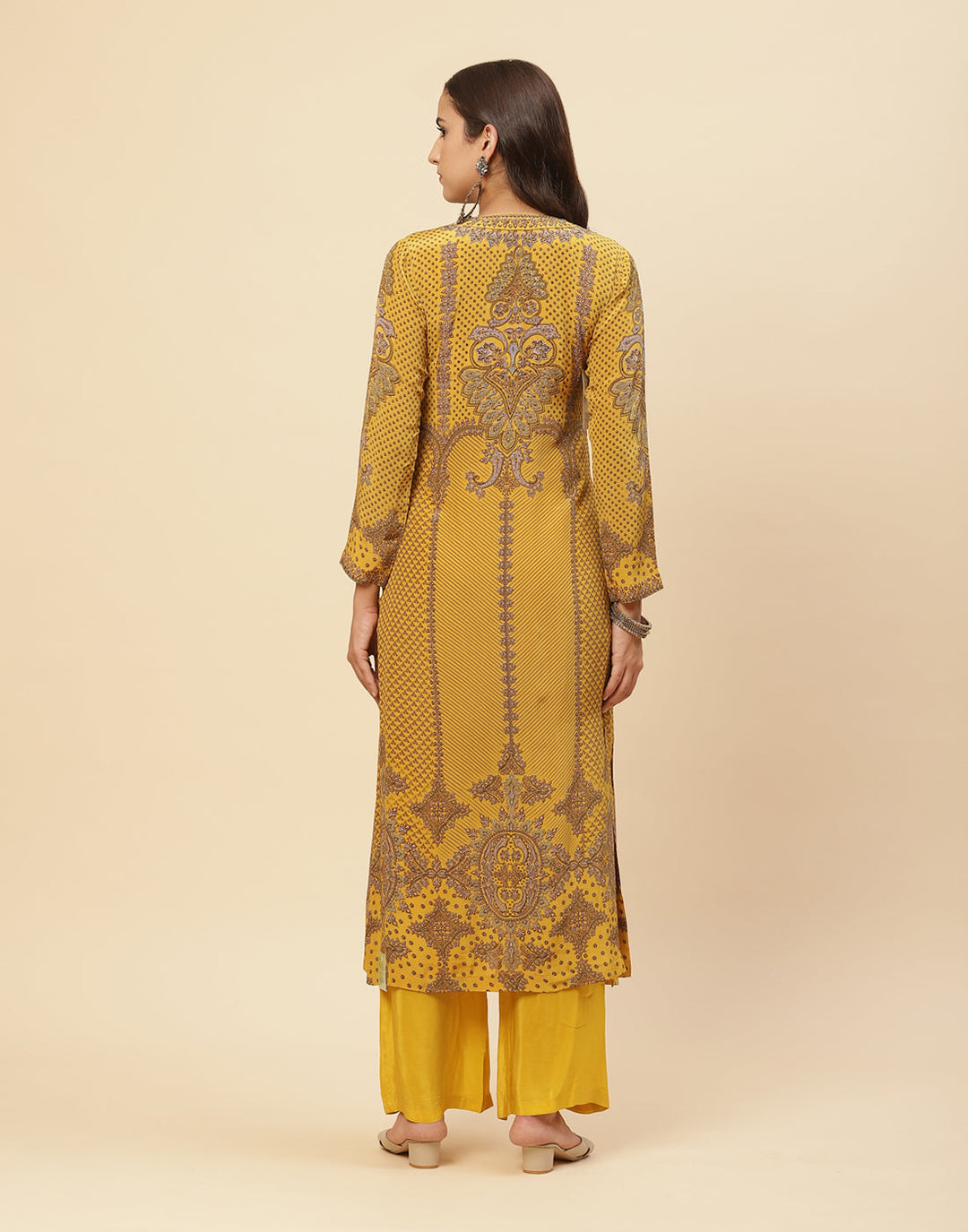 Digital Printed Crepe Salwar Kameez Stitched Suit With Georgette Dupatta