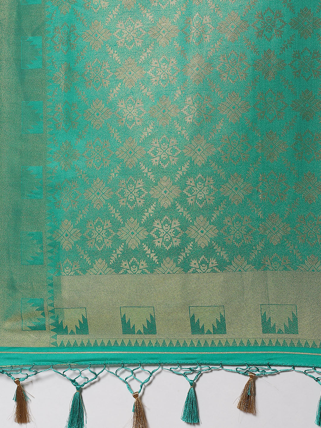 rocade Zari Jaal Art Handloom Woven Saree