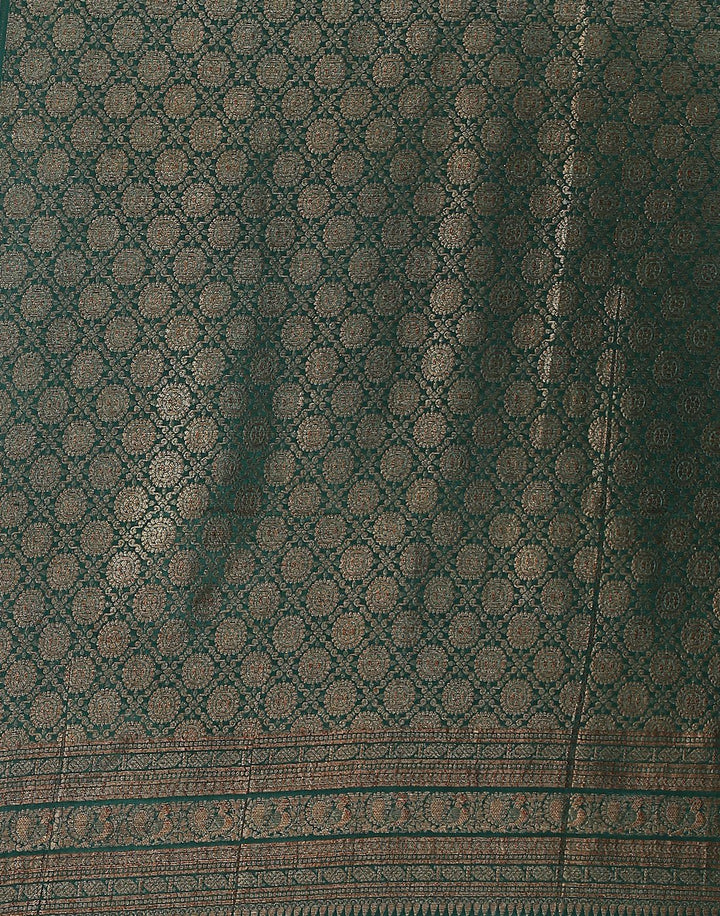 Plain Crepe Woven Zari Jaal Saree