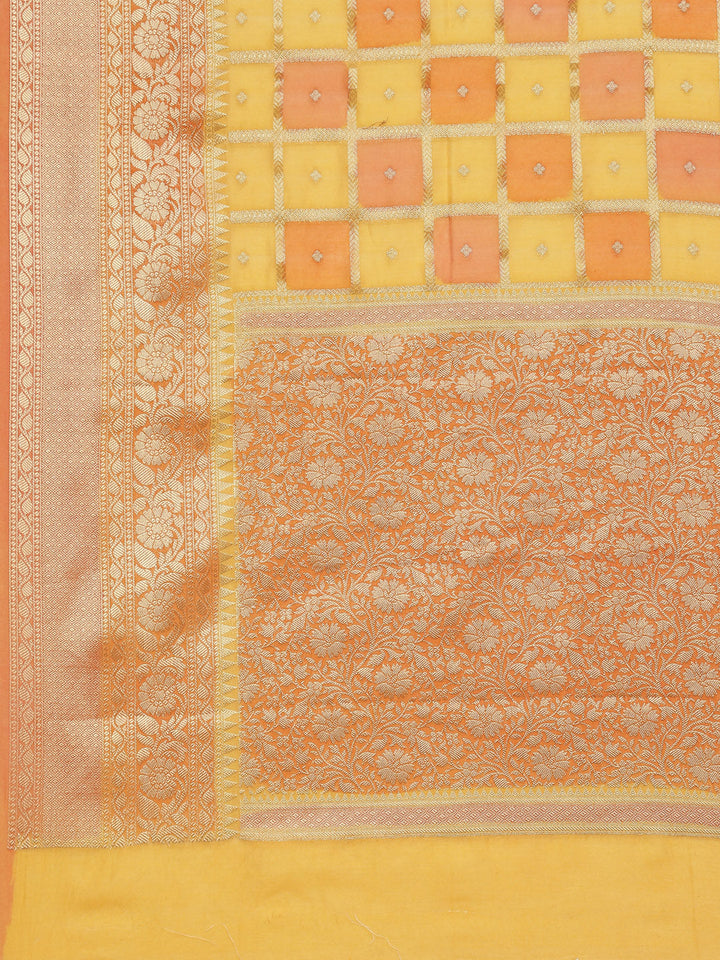 Zari Jaal Cotton Woven Saree