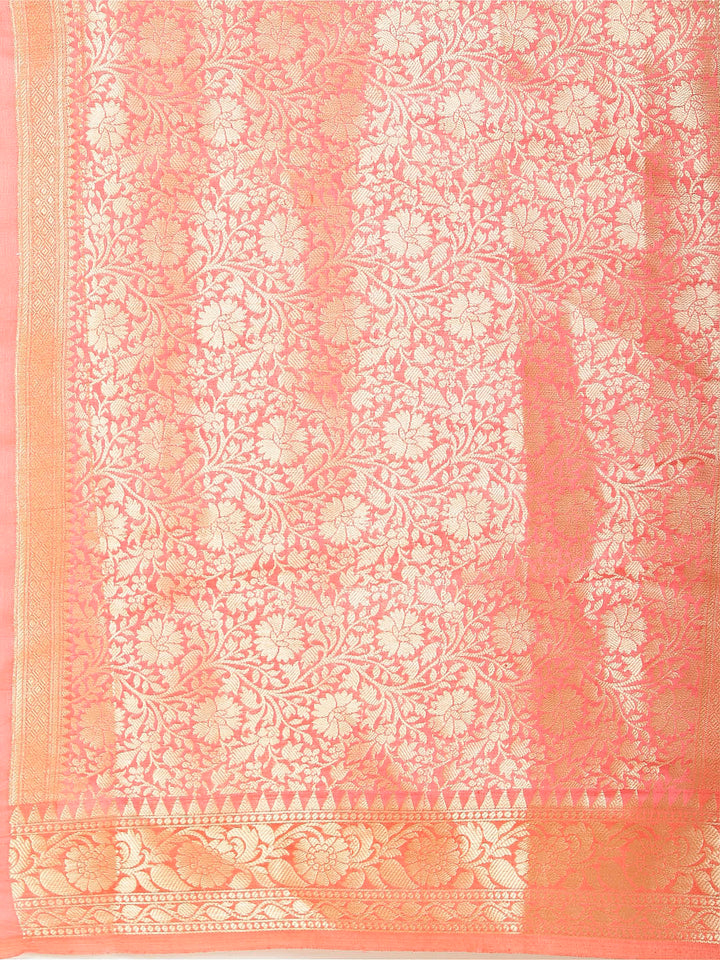 Zari Jaal Woven Cotton Saree