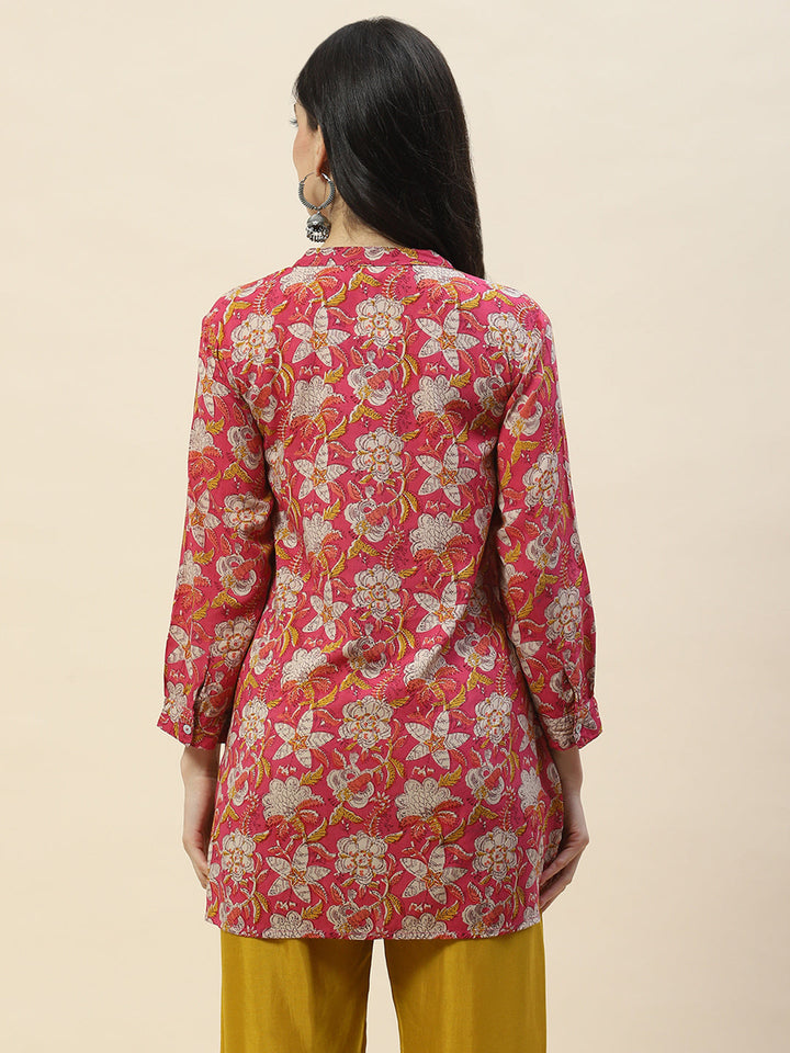 Printed Cotton Short Kurti