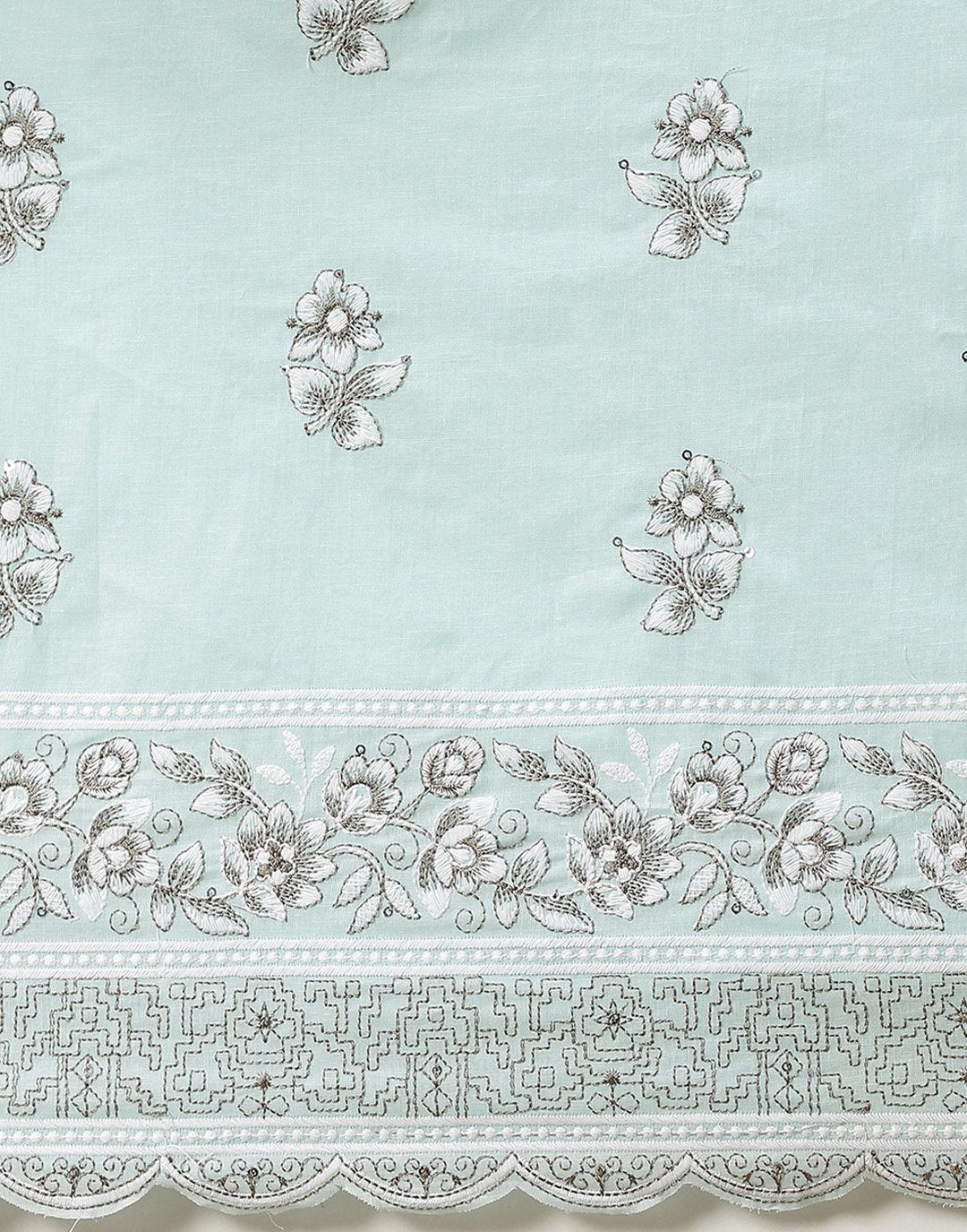 Cotton Embroidered Suit piece