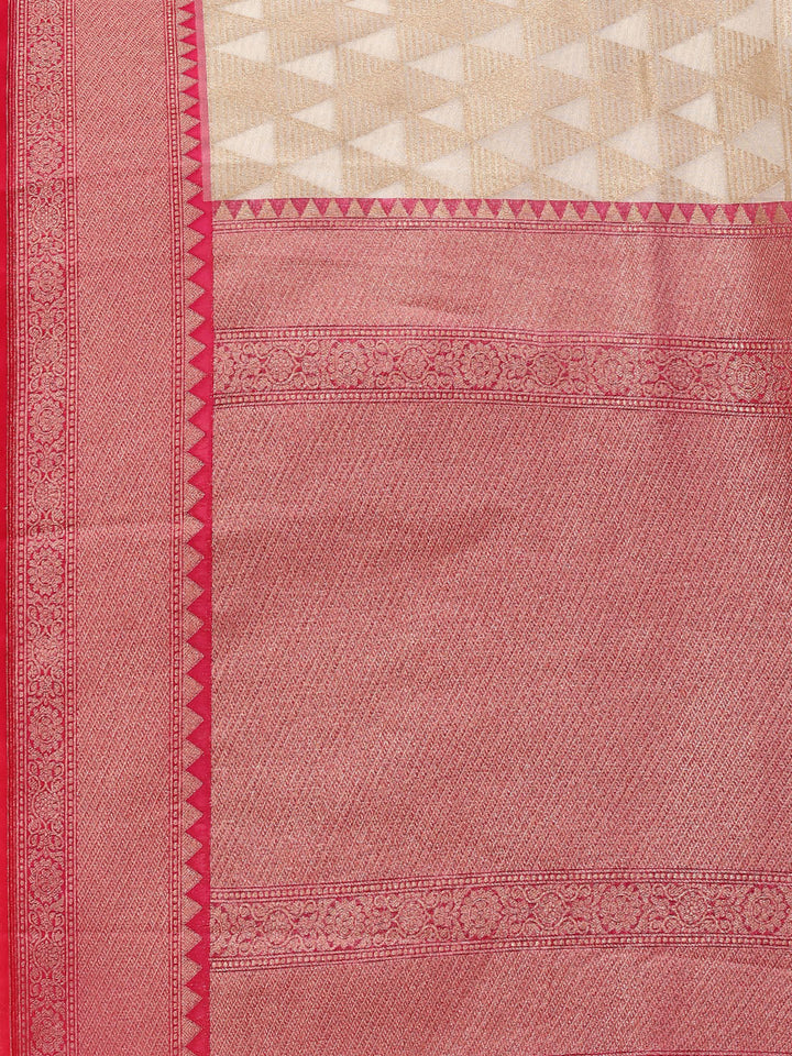 Zari Jaal Cotton Woven Saree