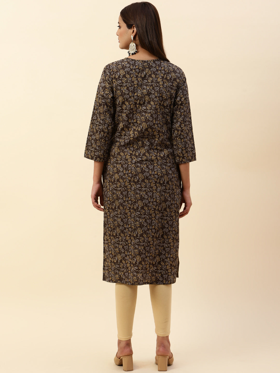 Floral Printed Cotton Kurta