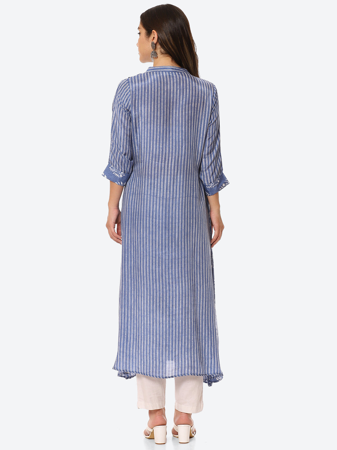Floral Printed Muslin Kurta