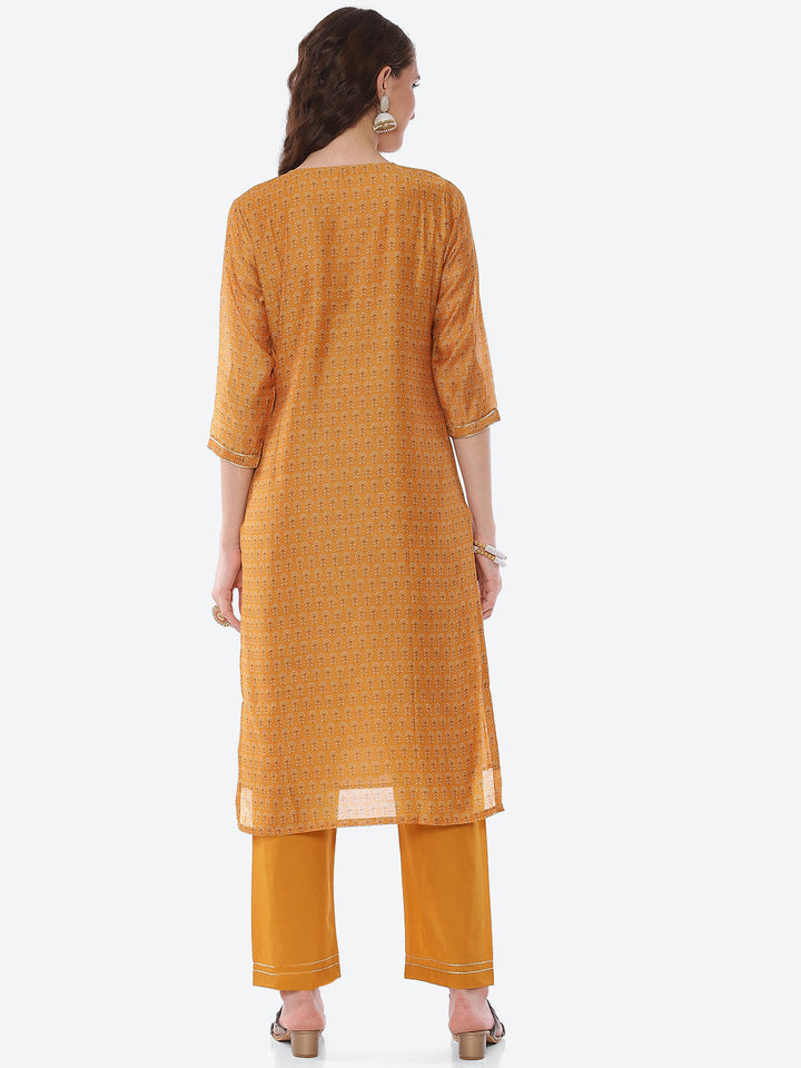 Gota Work Chanderi Kurta With Pant