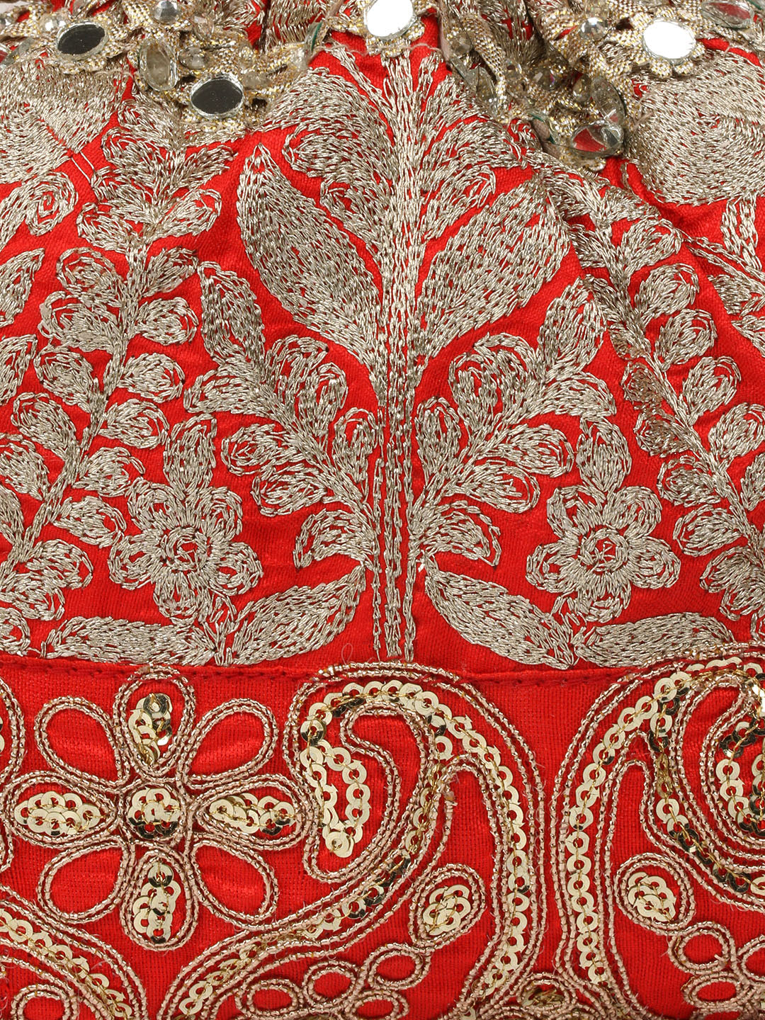 Stylish Red Potli Bag