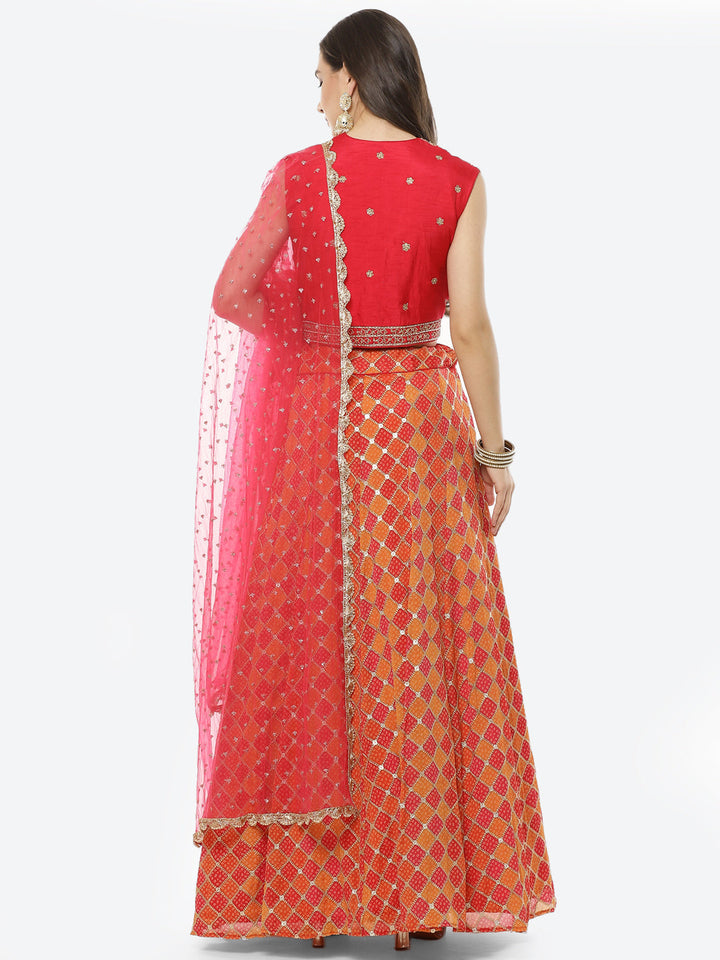 Sequence Georgette Lehenga With Choli And Net Dupatta