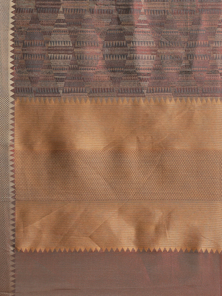 Zari Jaal Cotton Woven Saree