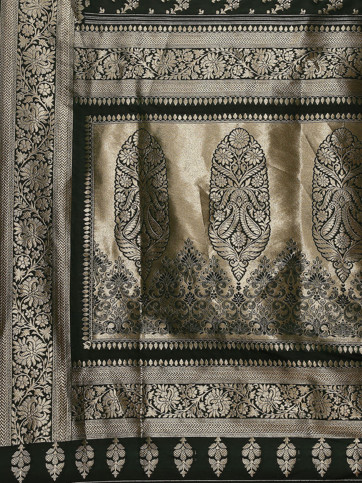 Zari Jaal Banarasi Woven Saree