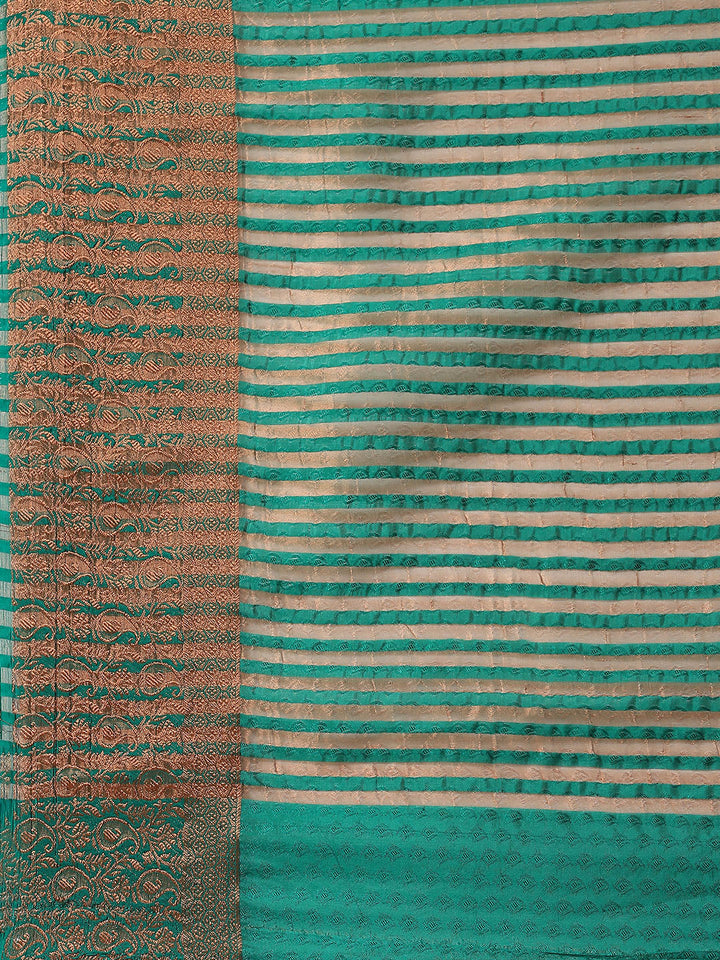 Plain Zari Border Handloom Woven Saree