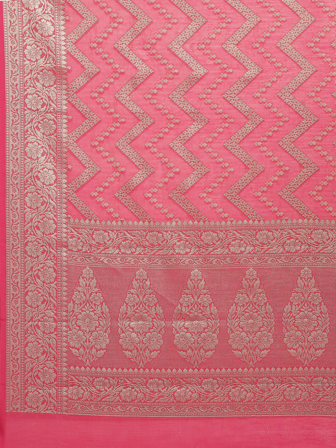 Zari Jaal Cotton Woven Saree