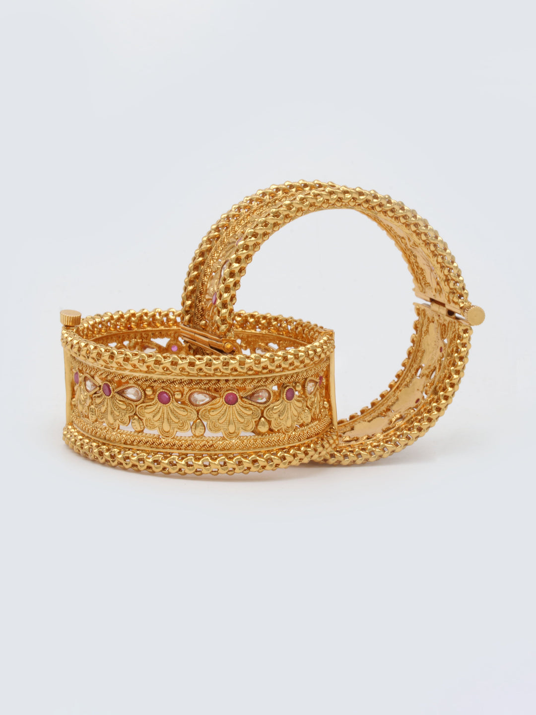 Golden &amp; Pink Bangle Set