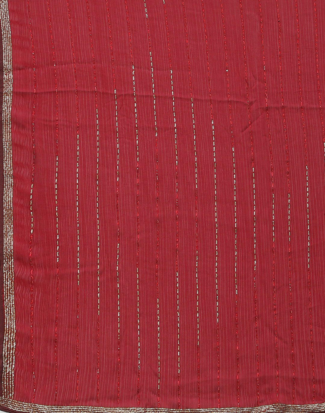 Stone Embroidered Chiffon Saree