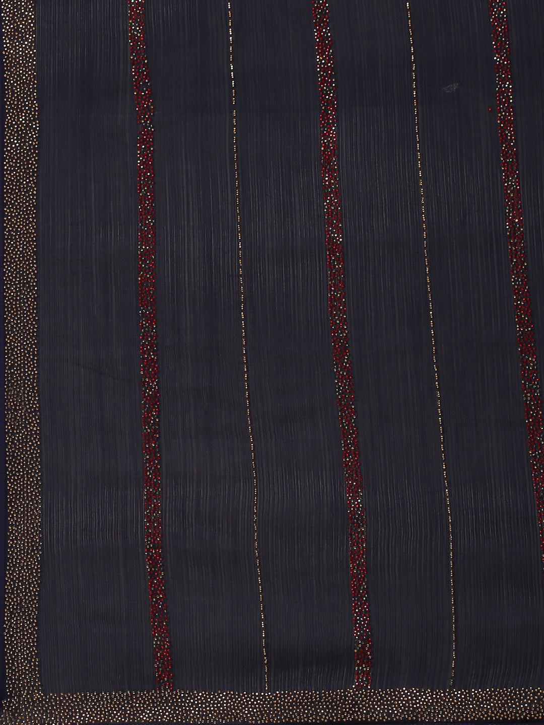 Stone Embroidered Chiffon Saree