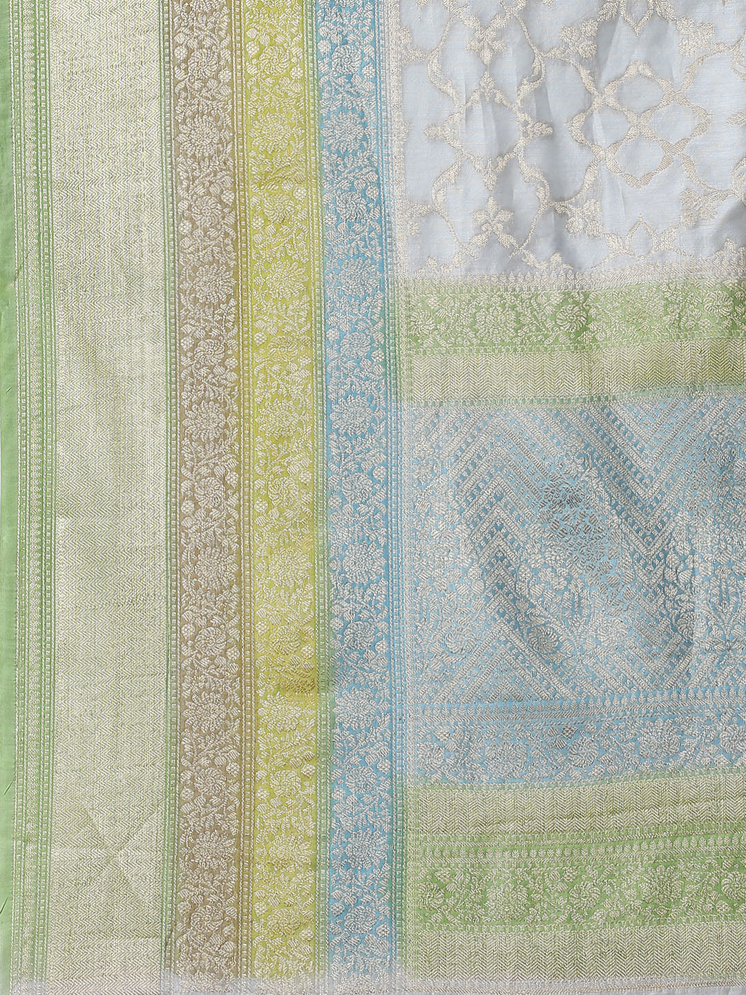 Zari Jaal Cotton Woven Saree
