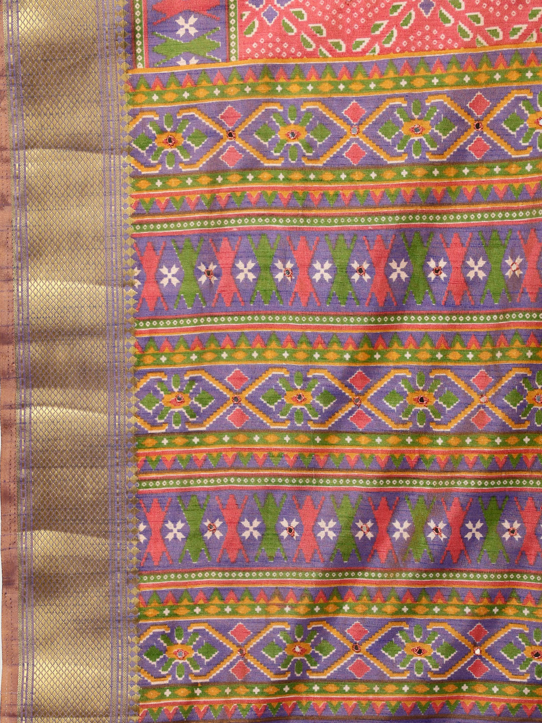 Patola Print Handloom Saree