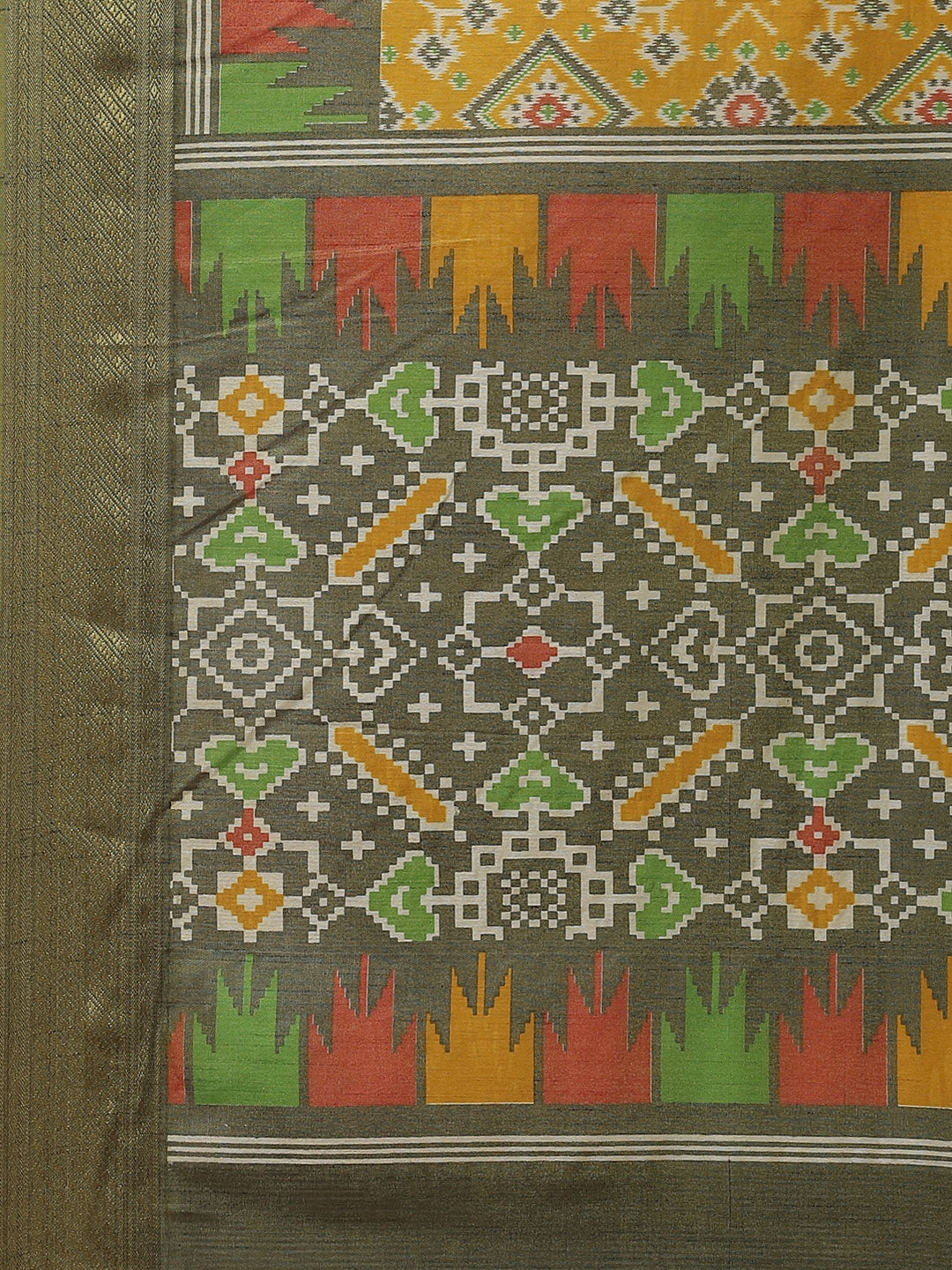 Patola Art Handloom Printed Saree