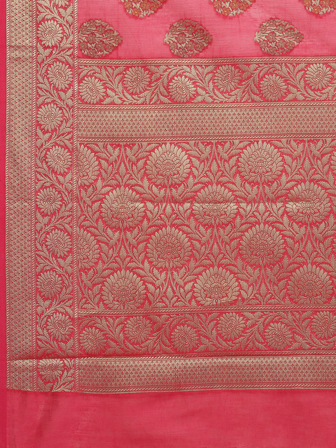Zari Booti Cotton Woven Saree