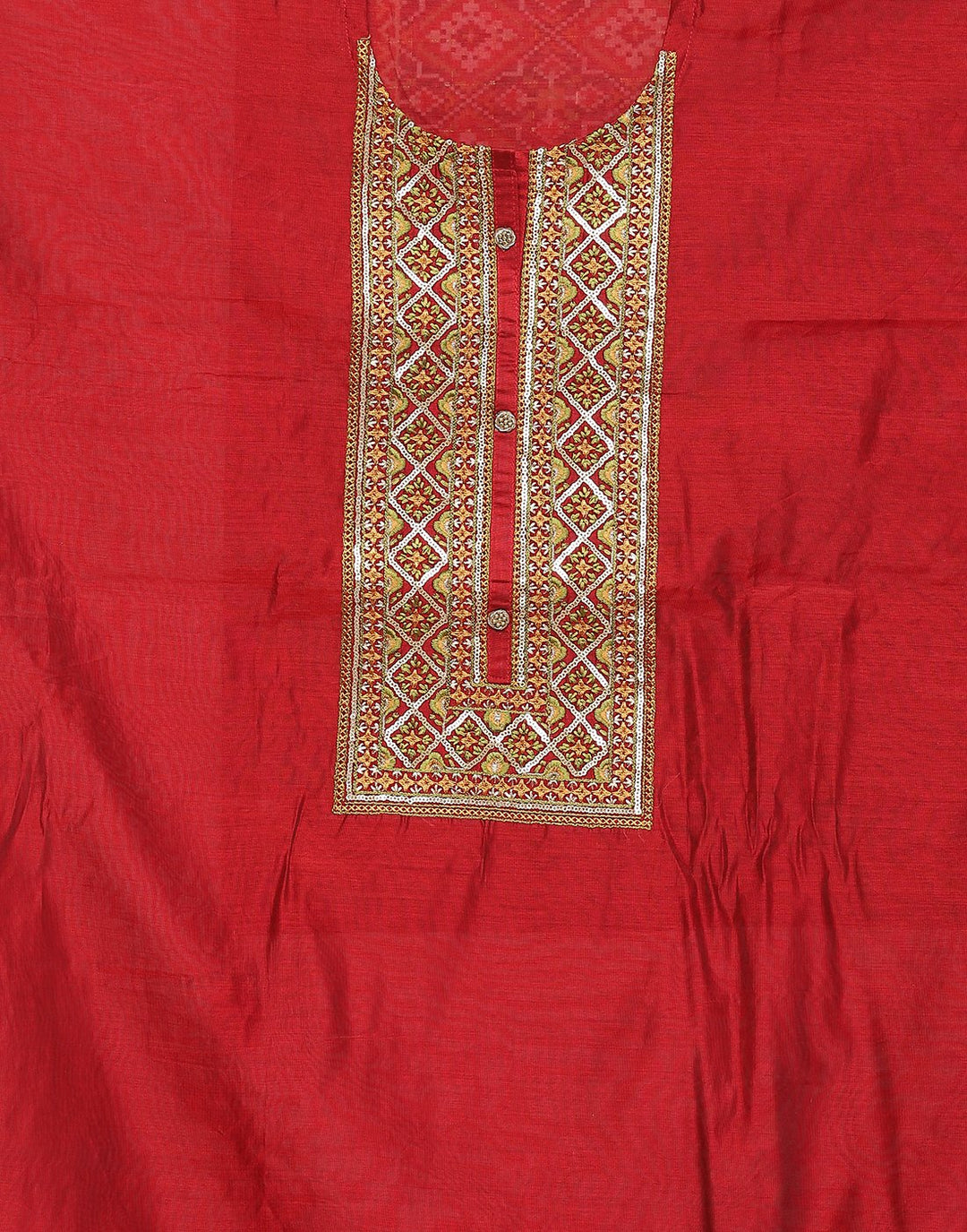 Chanderi Embroidered Suit piece