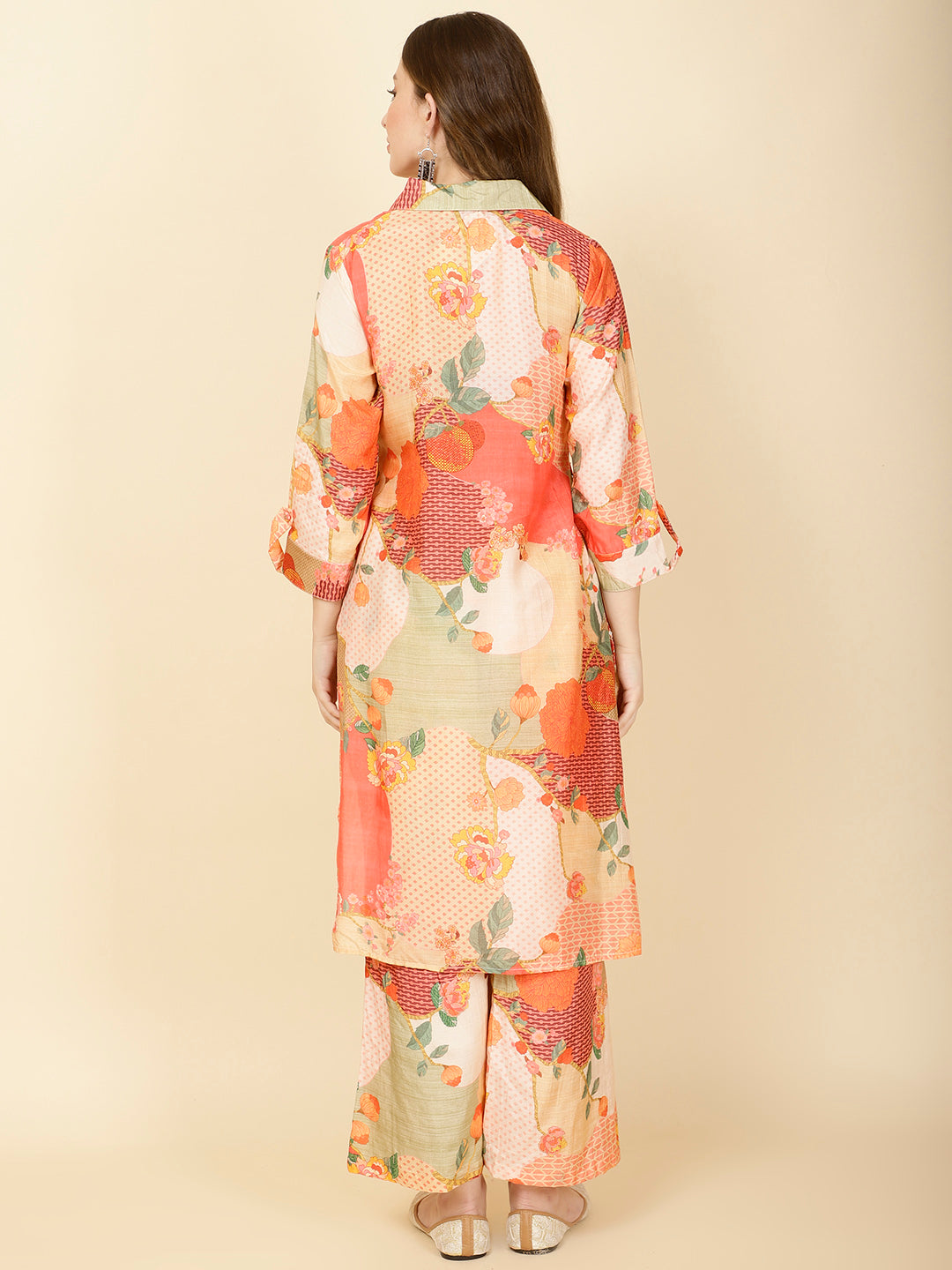 Printed Muslin Kurta Set