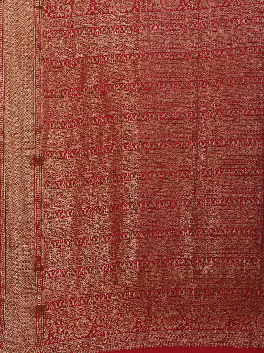 Brocade Crepe Plain Saree