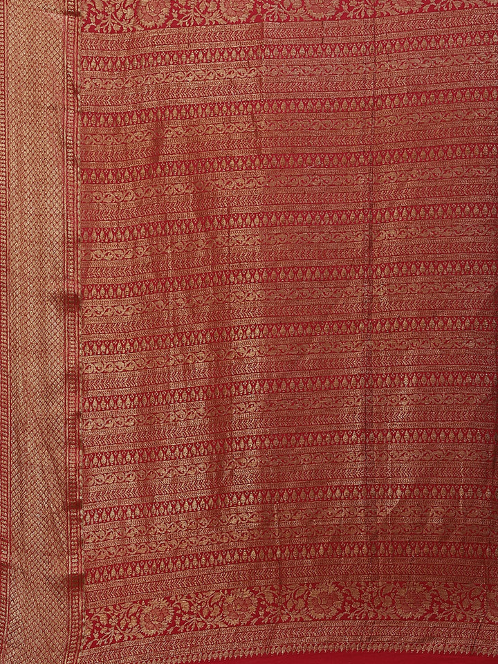 Brocade Crepe Plain Saree