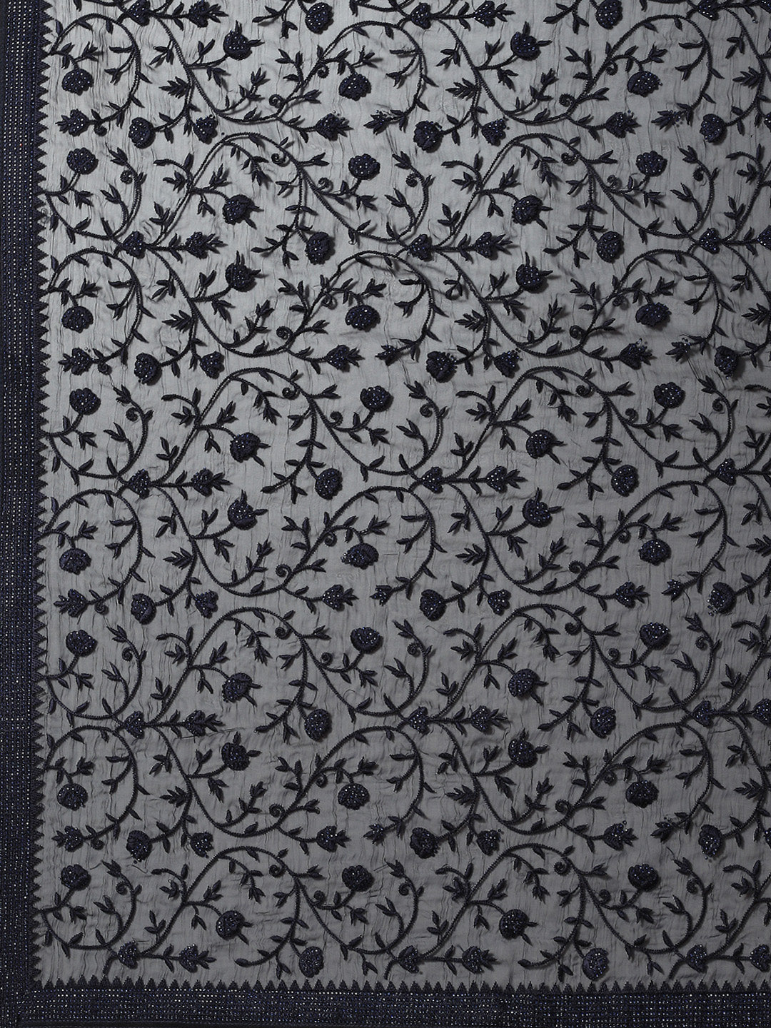 Resham Jaal Embroidered Chiffon Saree