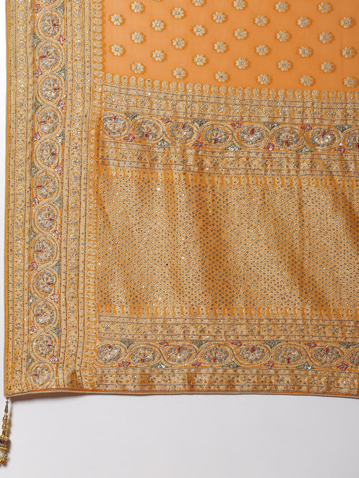 Stone Booti Banarsi Embroided Saree