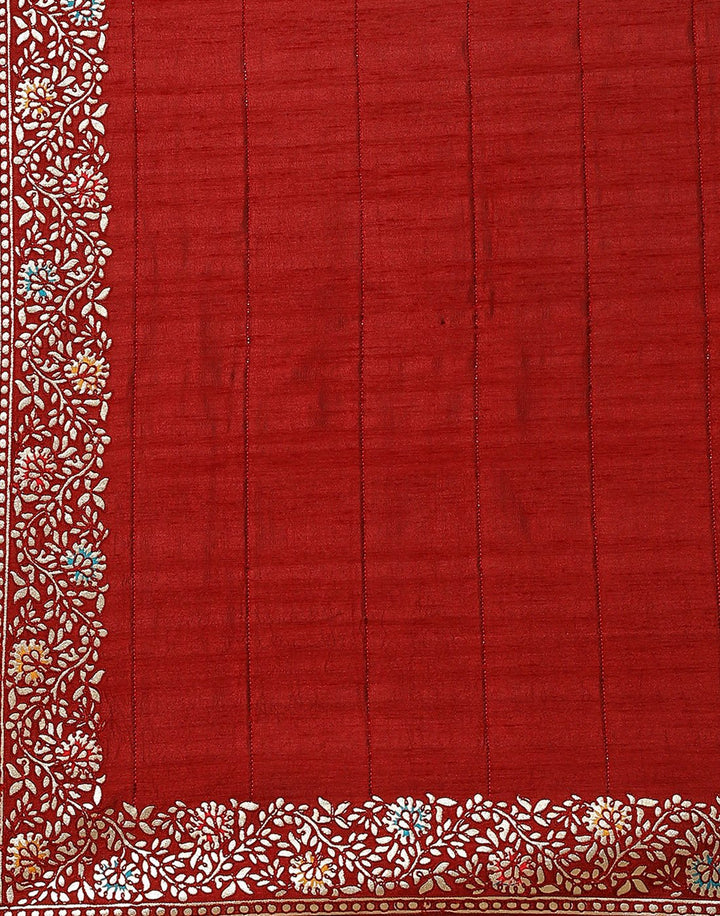 Embroidered Art Tussar Saree