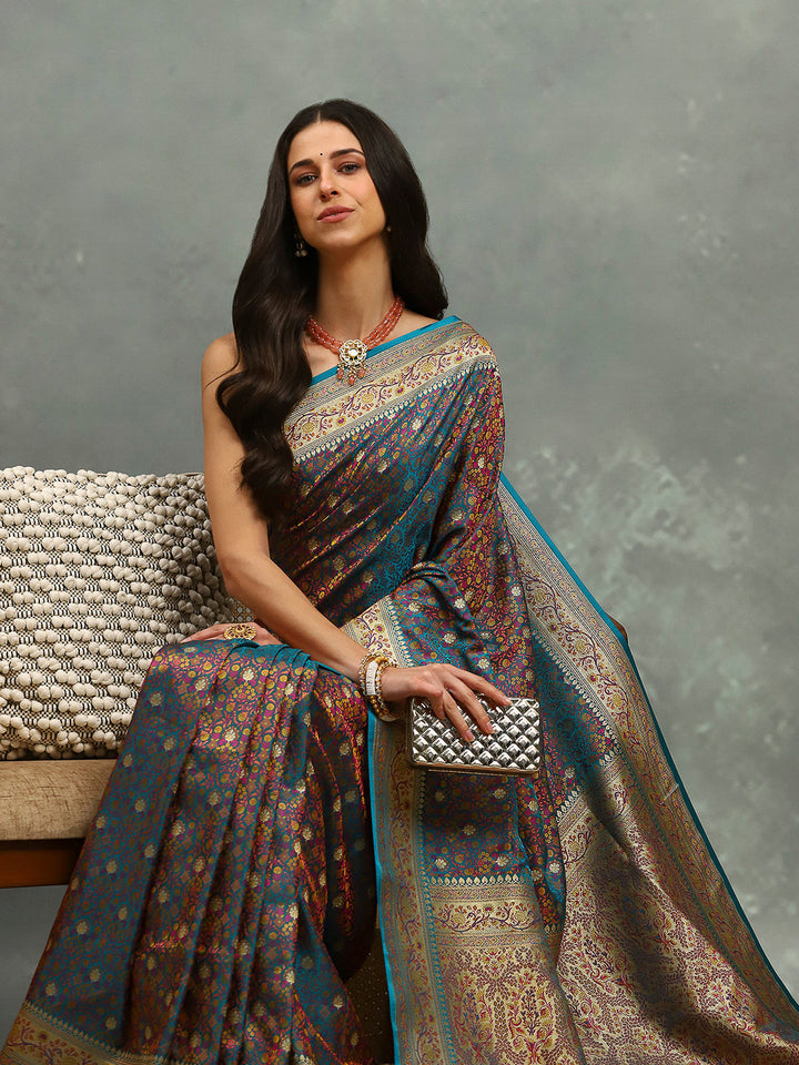 Jamavar Banarasi Woven Saree