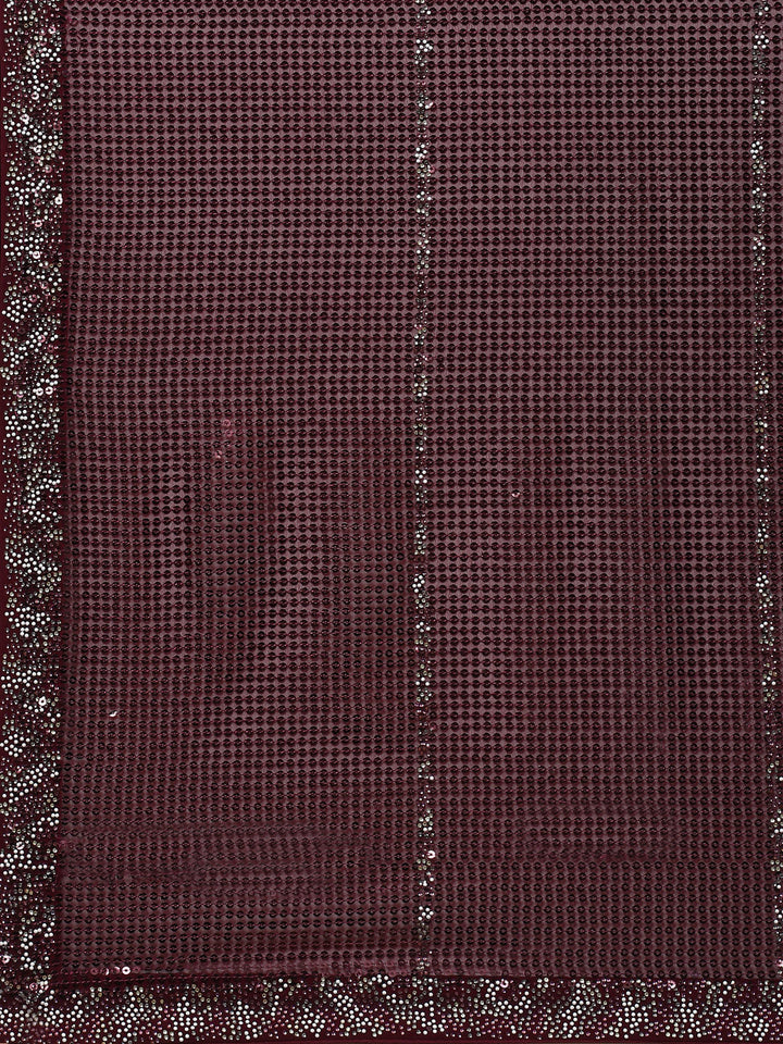 Sequin Embroidered Georgette Saree