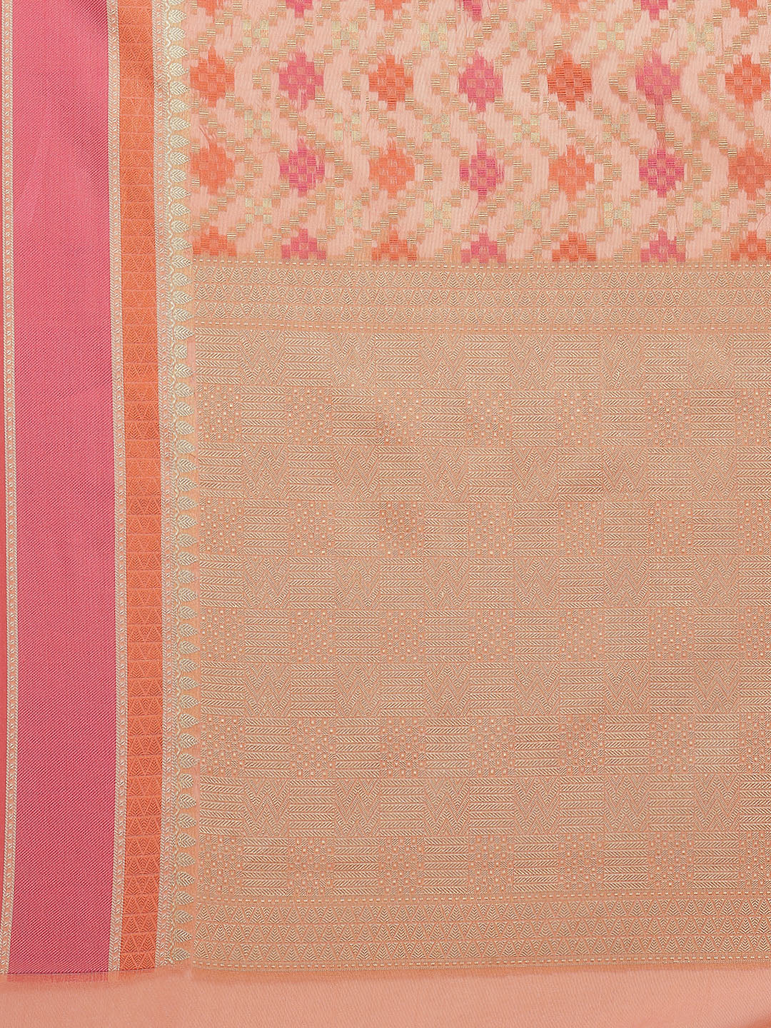 Zari Jaal Cotton Woven Saree