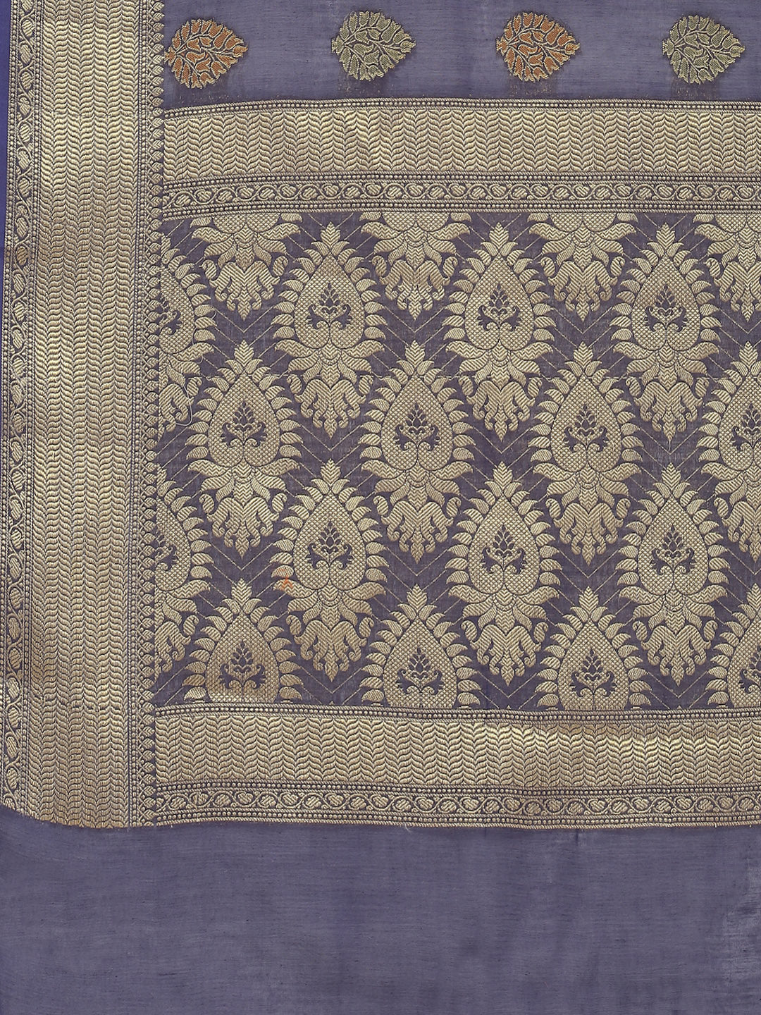 Zari Booti Woven Cotton Saree