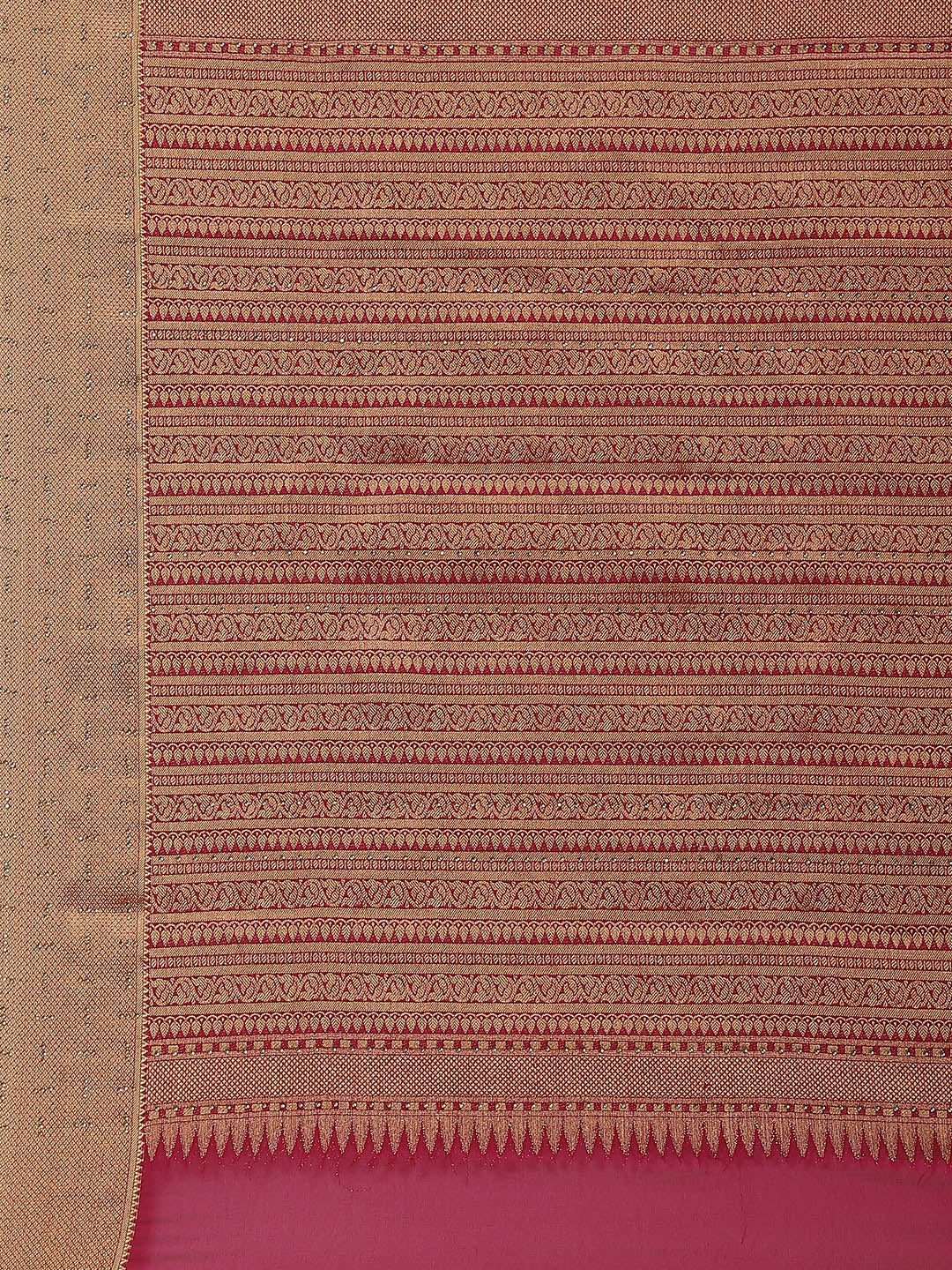 Light Brocade Georgette Plain Saree