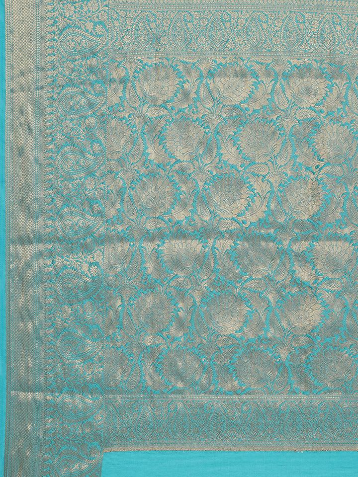 Zari Border Booti Handloom Woven Saree