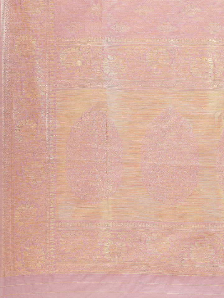 Zari Border Booti Cotton Woven Saree