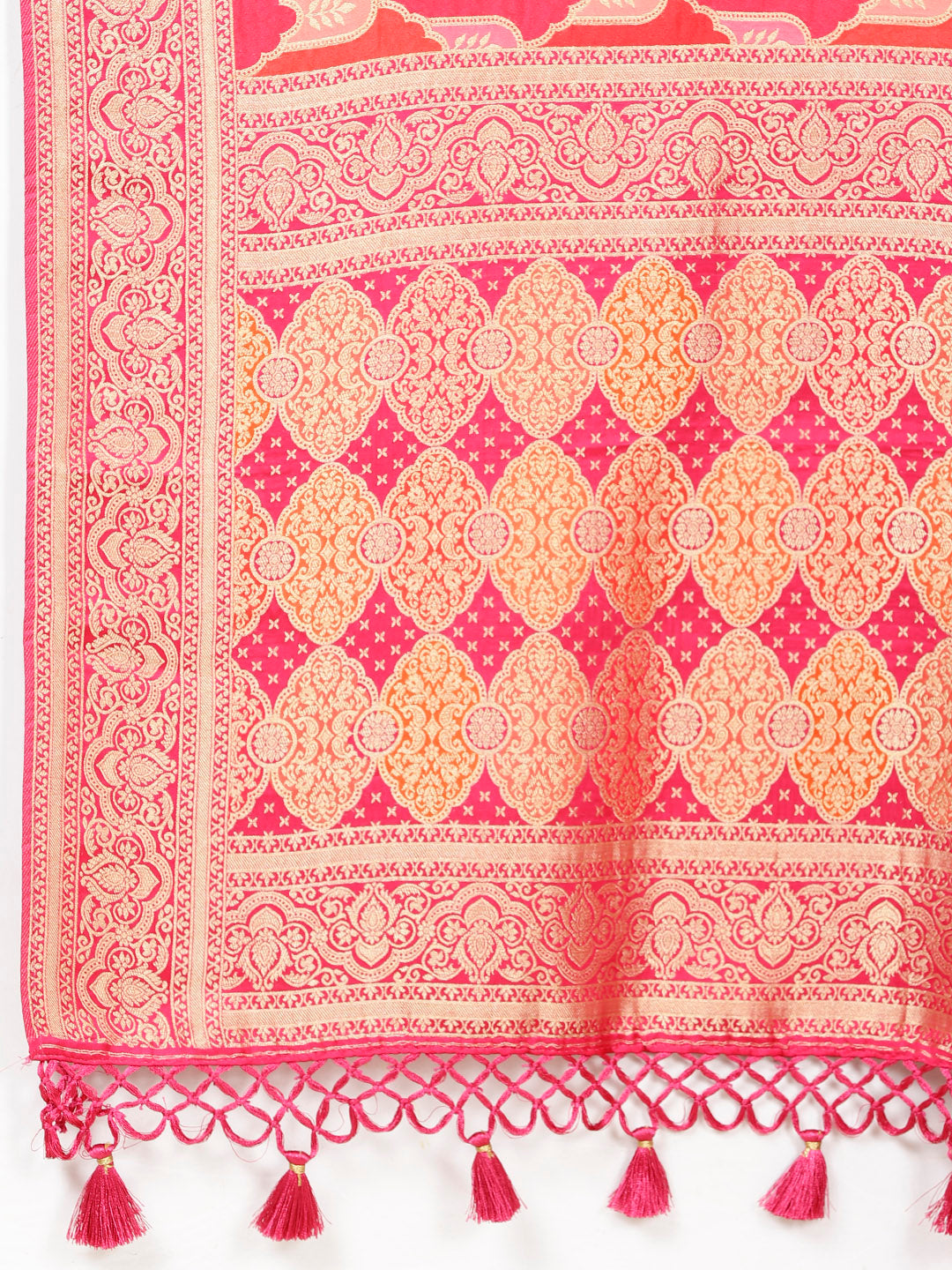 Zari Jaal Woven Satin Saree