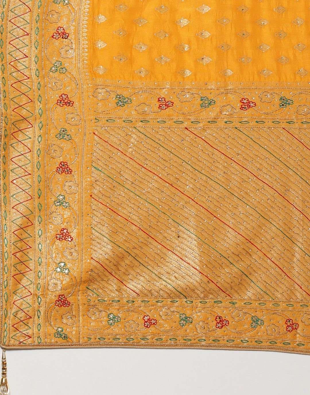 Cutdana Embroidered Banarasi Woven Saree