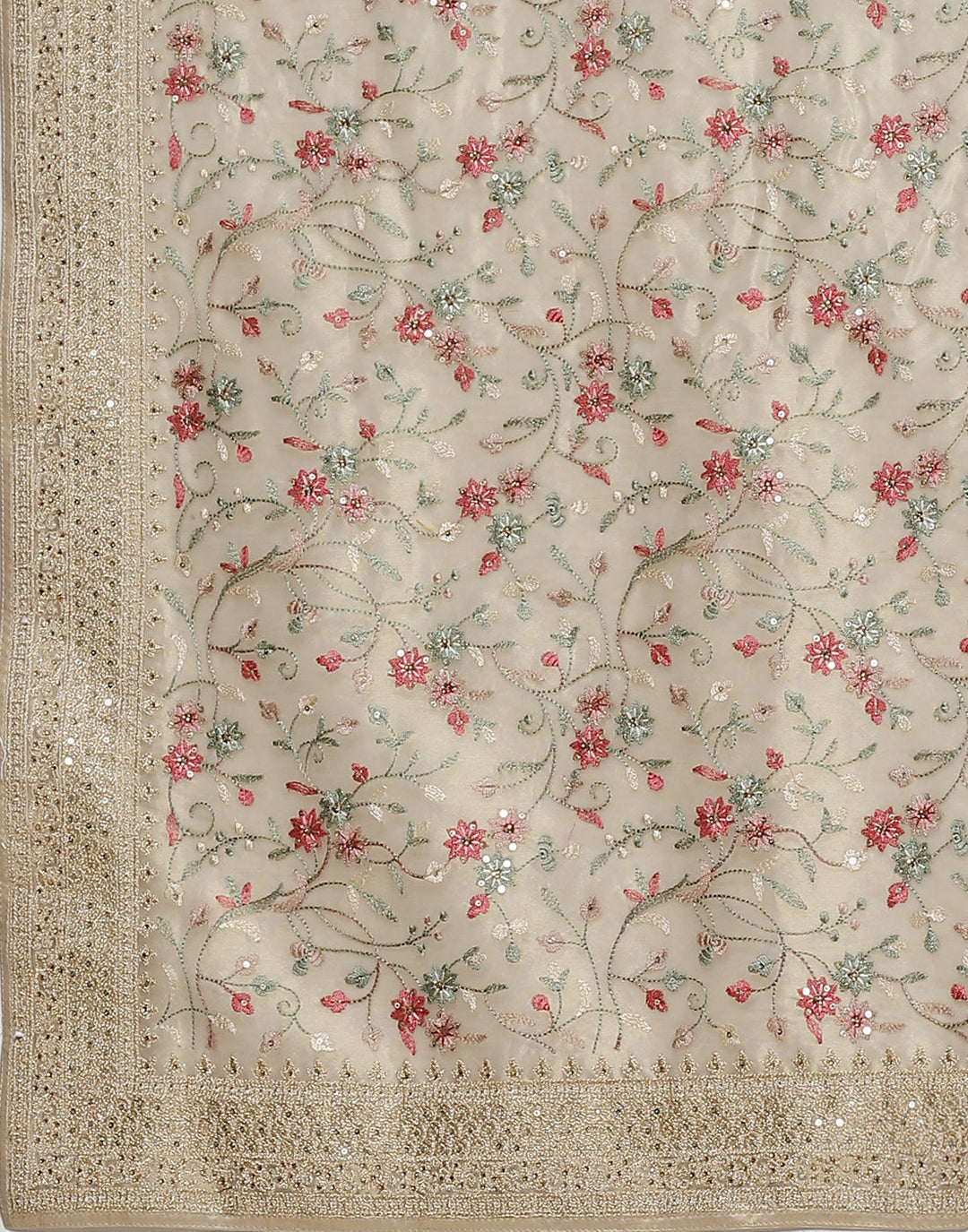 Banarasi Tissue Saree With Embroidery