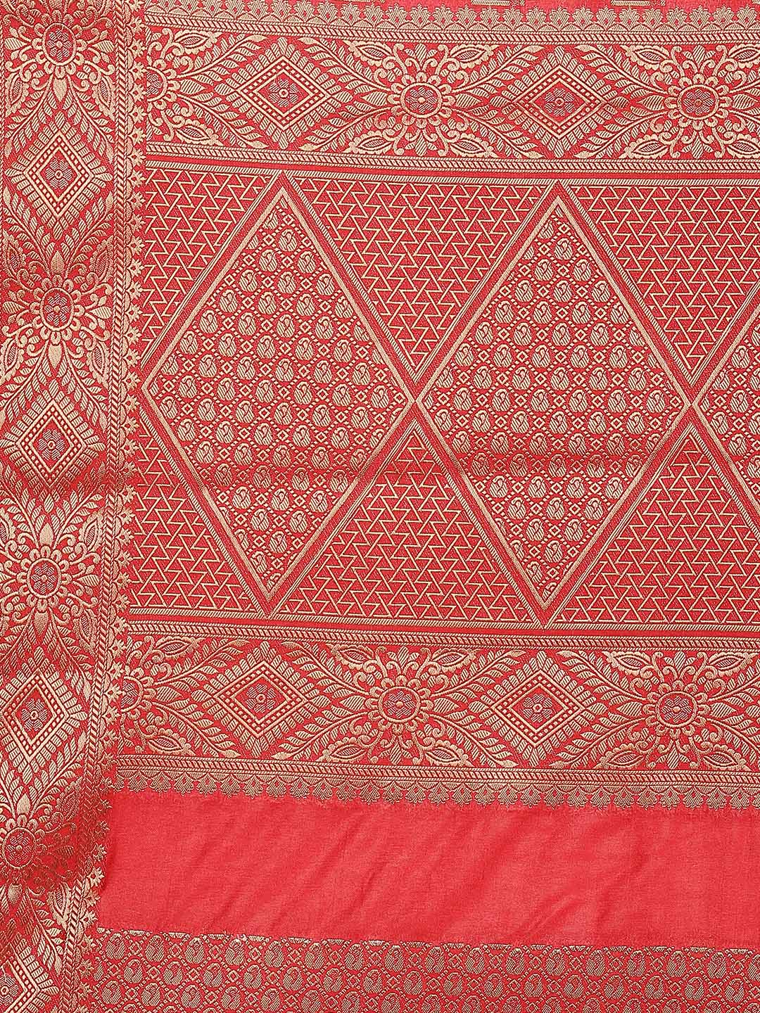 Zari Jaal Art Handloom Woven Saree