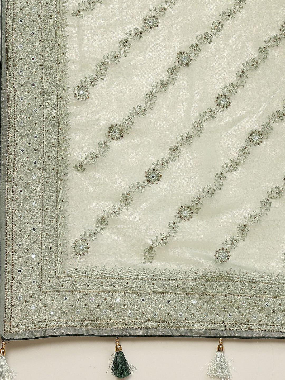 Cutdana Embroidered Organza Saree