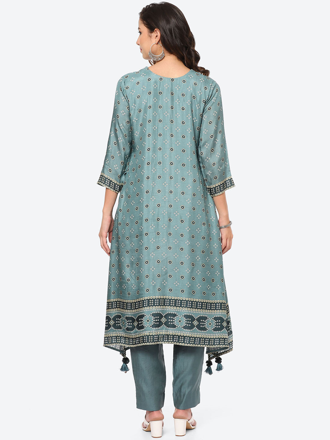 Printed Muslin Kurta With Pant