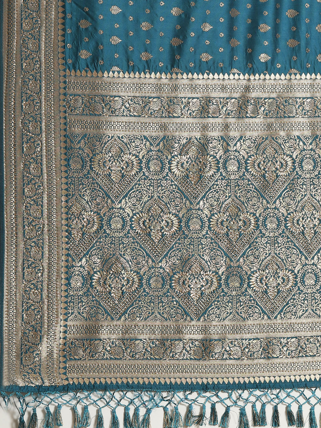 Stone Work Banarasi Woven Saree