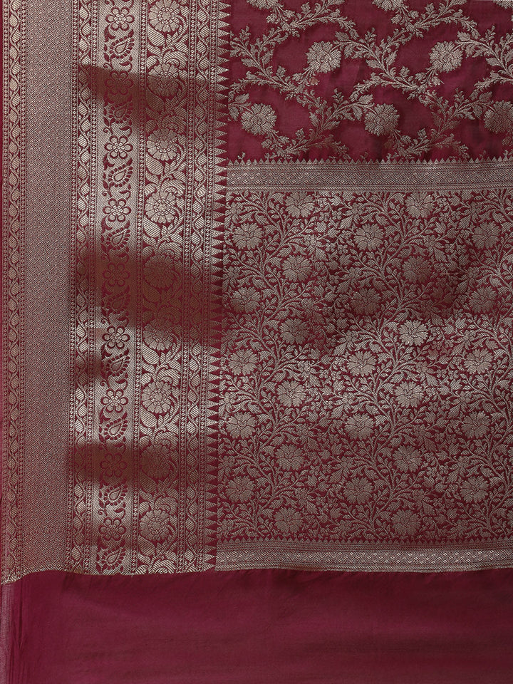 Zari Jaal Cotton Woven Saree