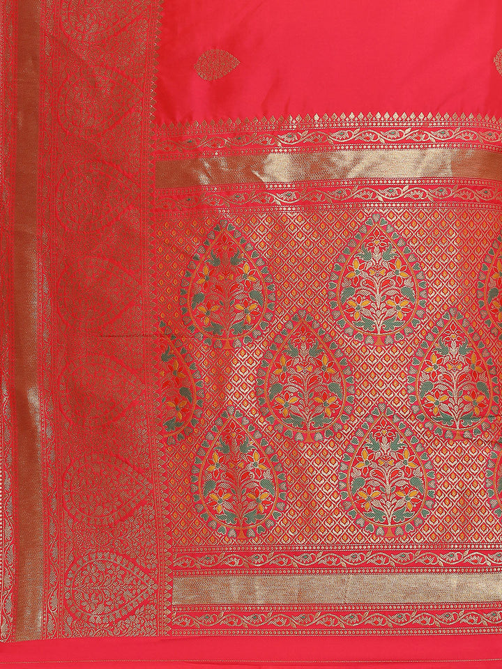 Zari Booti Woven Art Silk Banarsi Saree