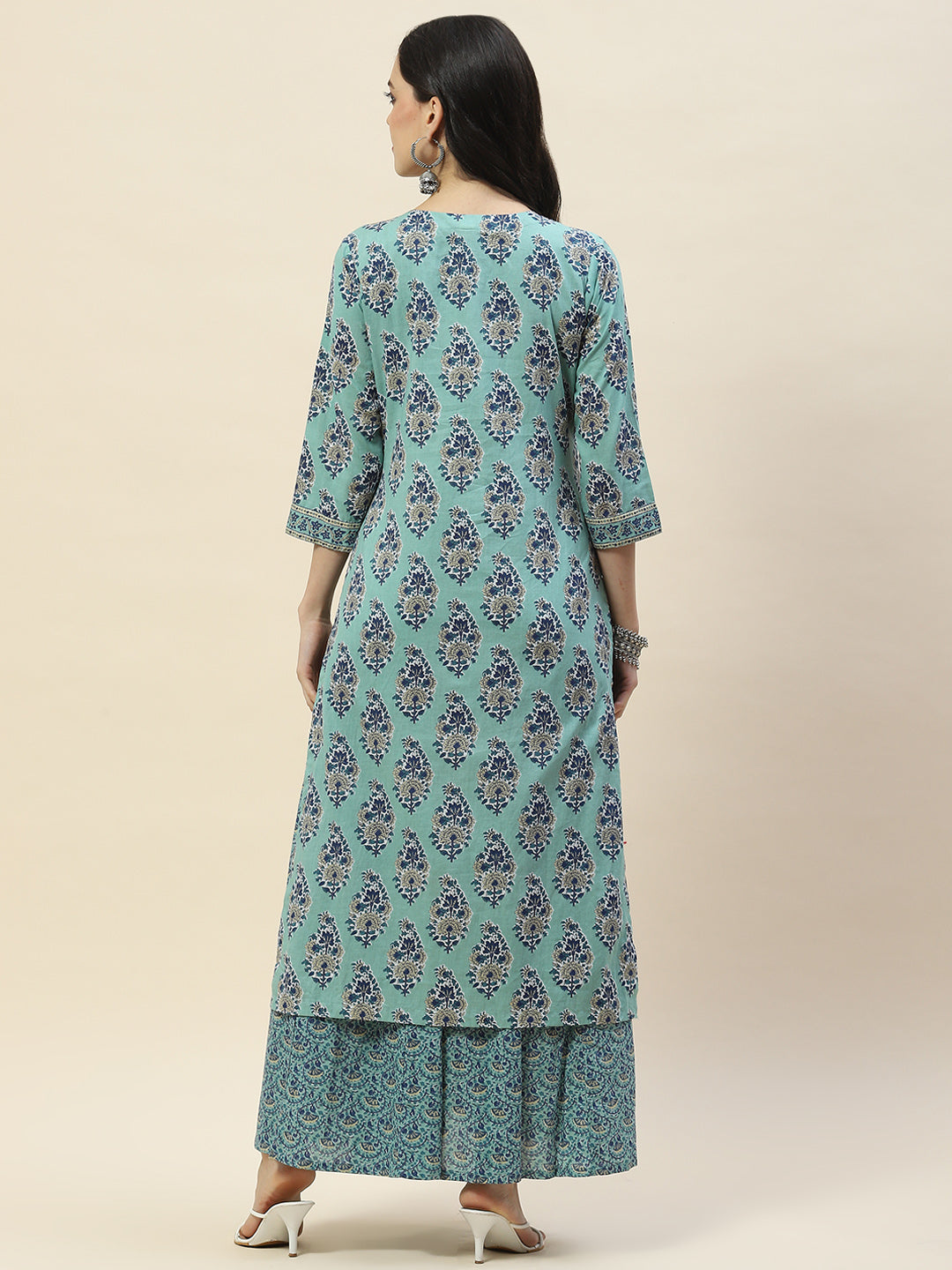 Printed Cotton Double Layer Kurta