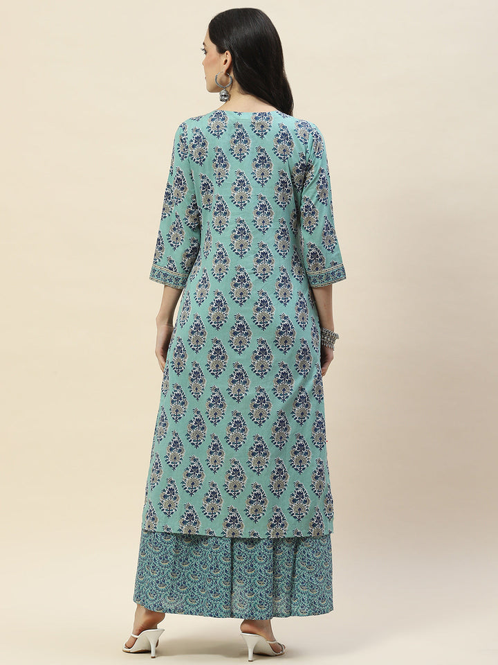 Printed Cotton Double Layer Kurta
